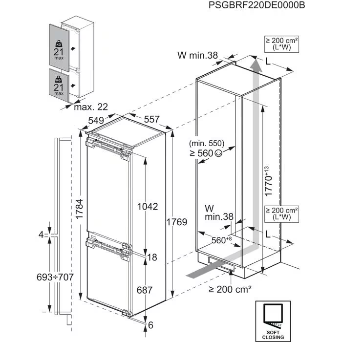 AEG koelkast inbouw EK8C18C1 afbeelding 4