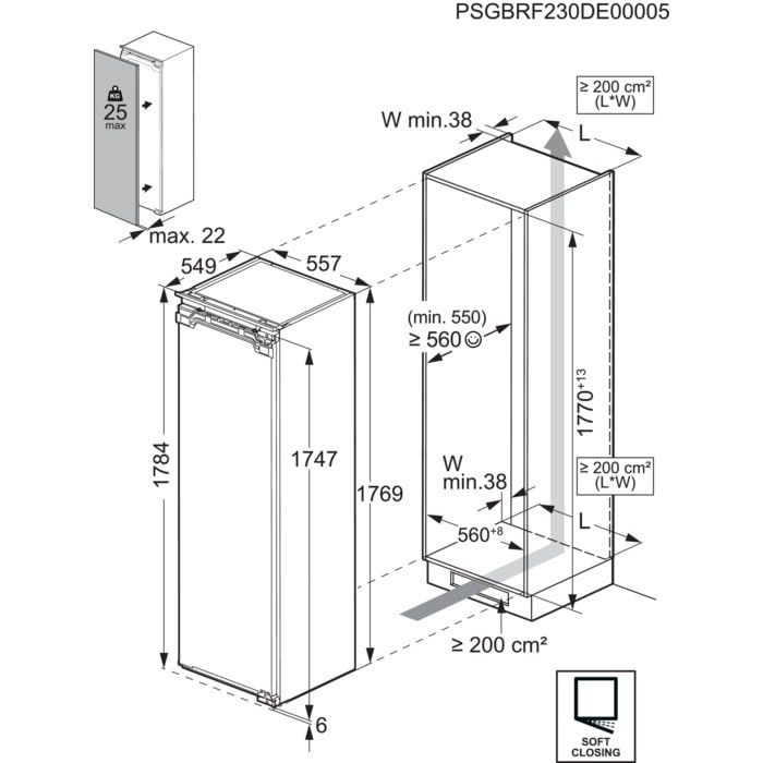 AEG ES9D18C inbouw koelkast afbeelding 5