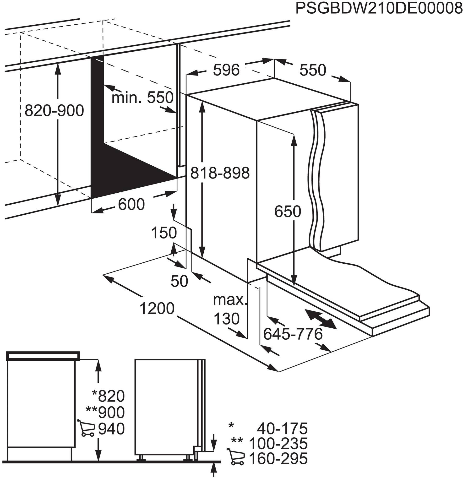 AEG FSK73607Z inbouw vaatwasser afbeelding 5