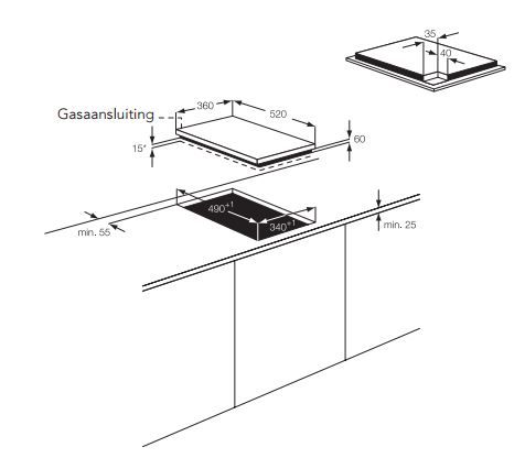 AEG kookplaat HC412001GB afbeelding 3