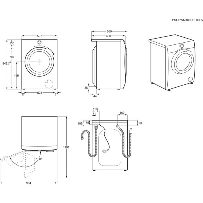 AEG wasmachine L8FE96CS afbeelding 3