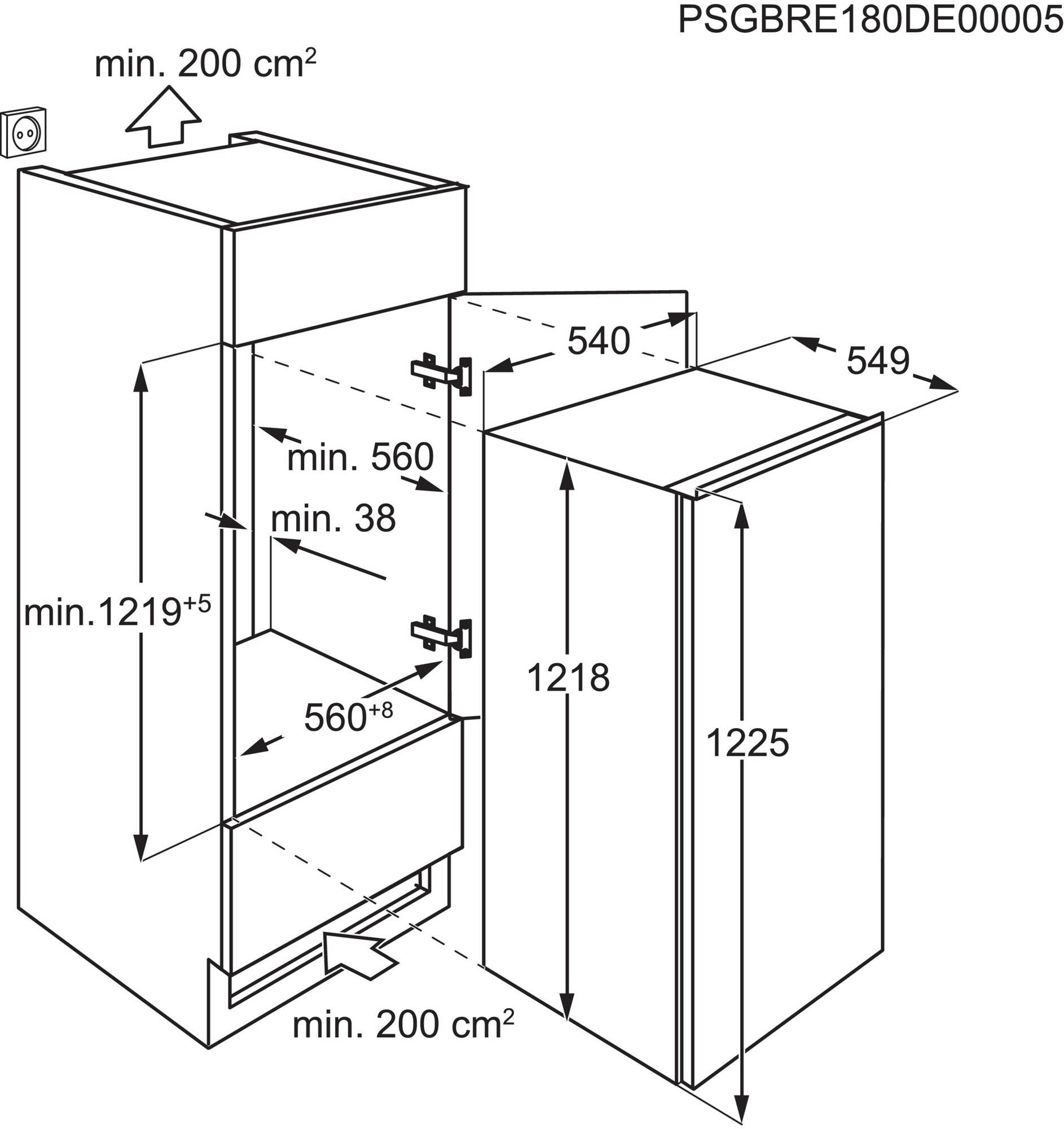 AEG NSF5O121ES inbouw koelkast afbeelding 5