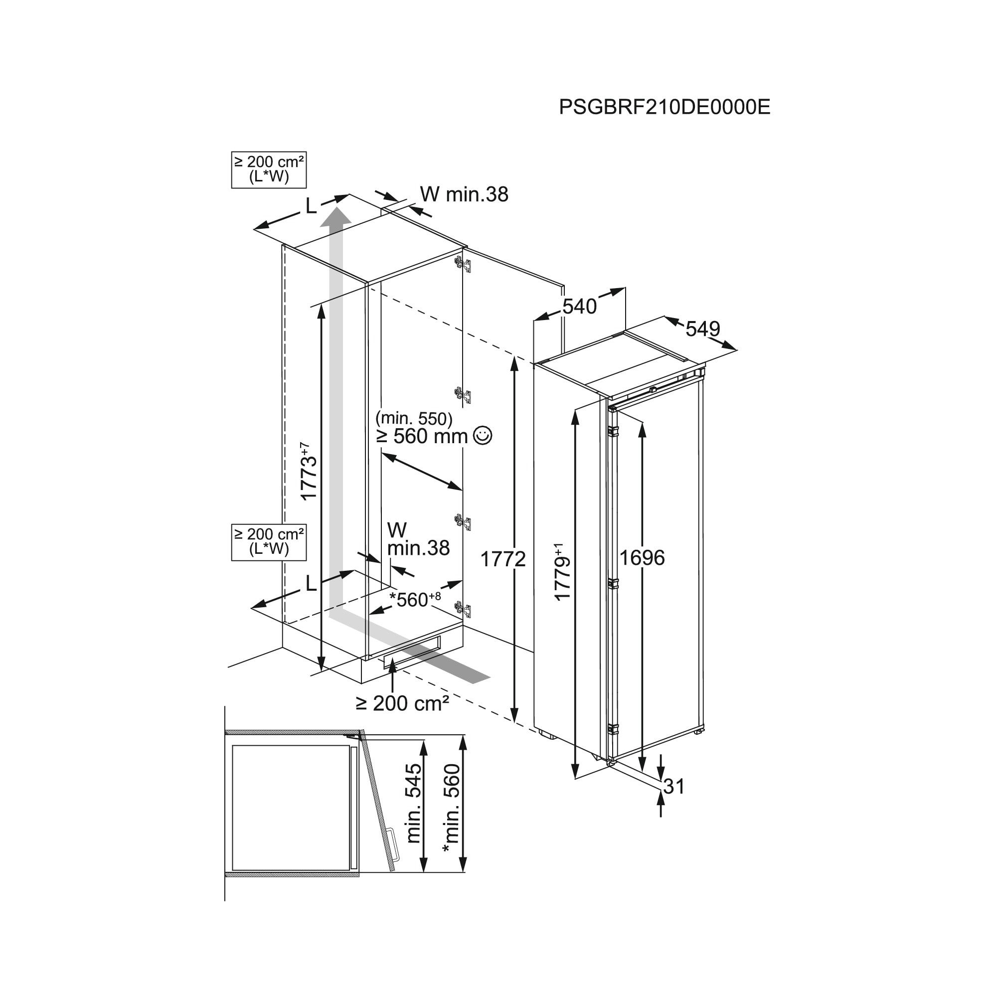 AEG NSF6D181ES inbouw koelkast afbeelding 5
