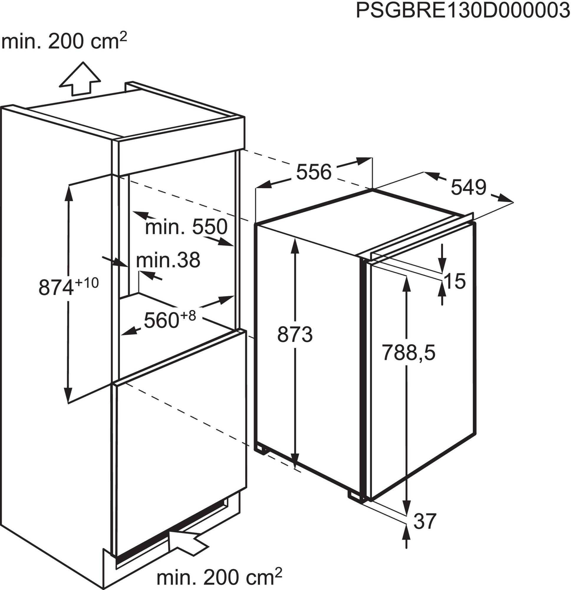 AEG NSK5O881DF inbouw koelkast afbeelding 5