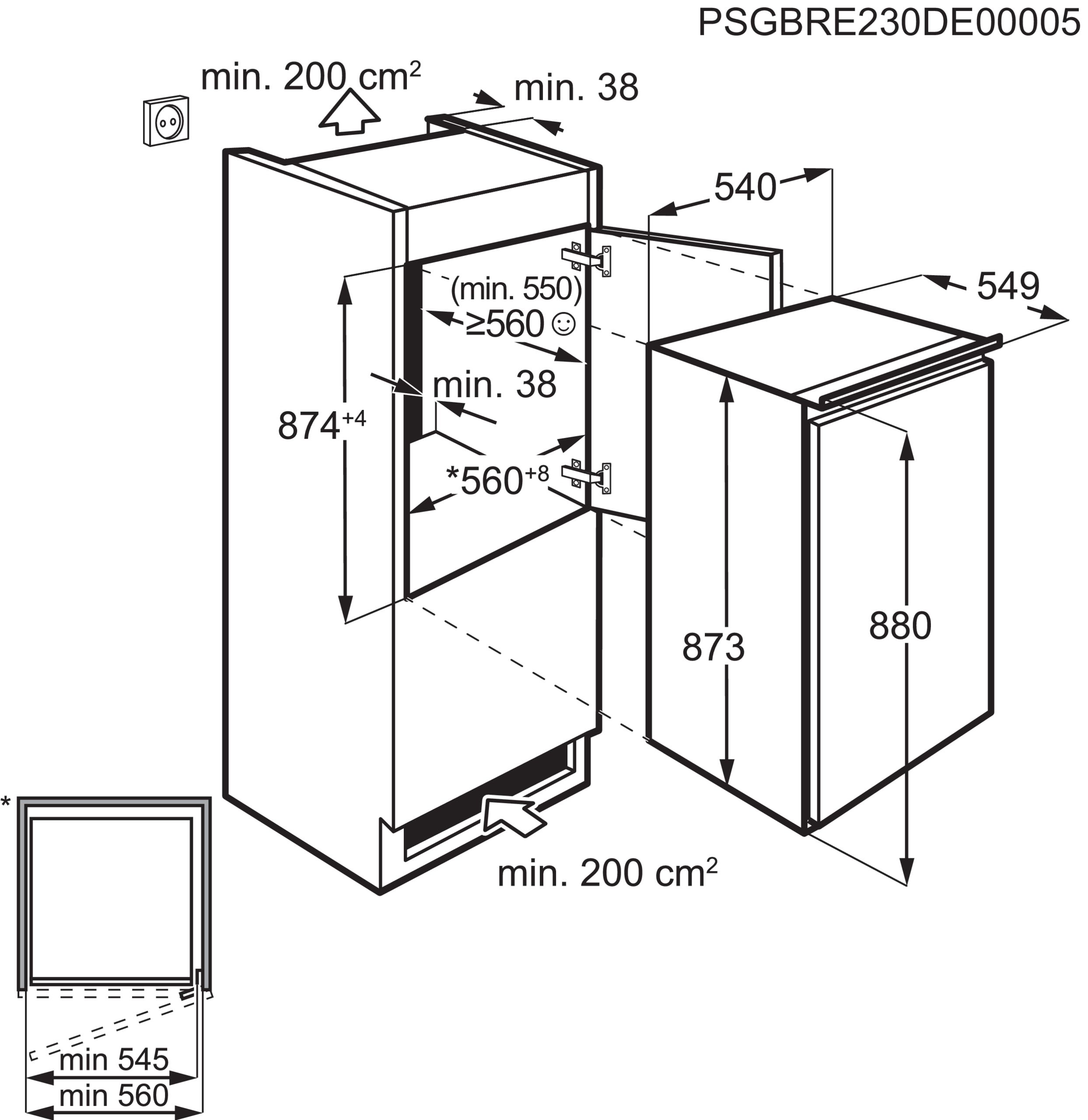 AEG NSK5O881ES inbouw koelkast afbeelding 5