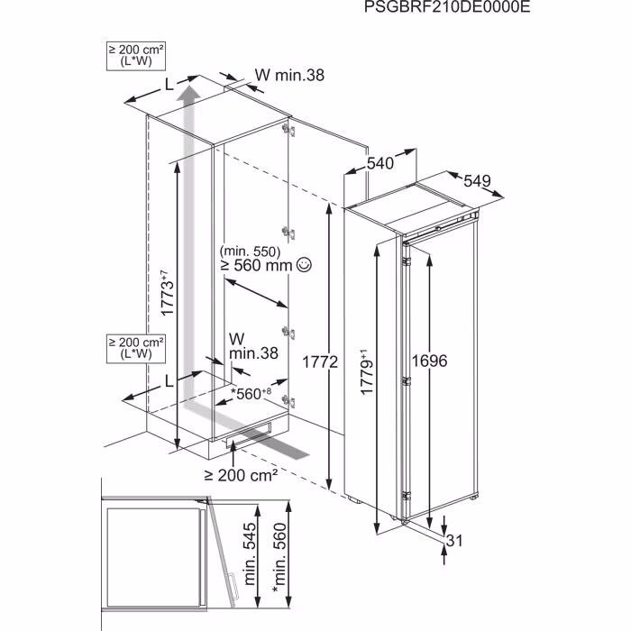 AEG koelkast inbouw NSK7D181ES afbeelding 4