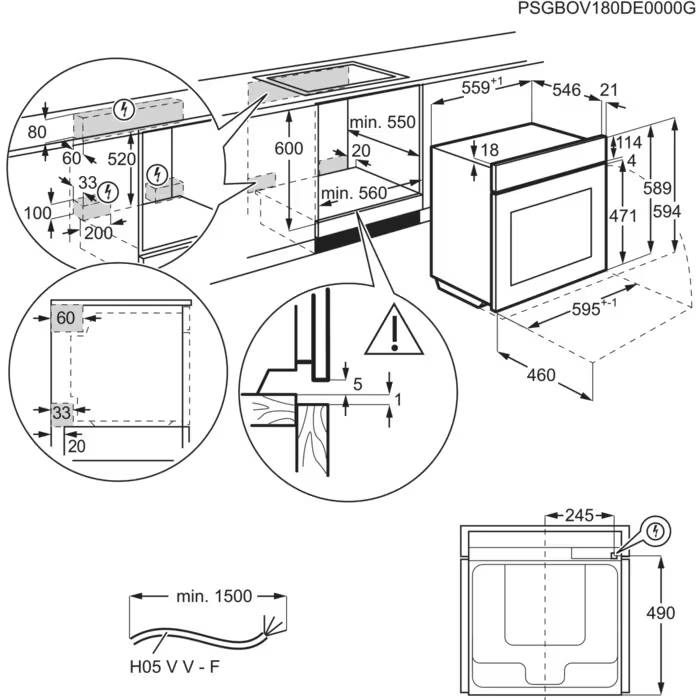 AEG oven OS6PB52WAB afbeelding 3
