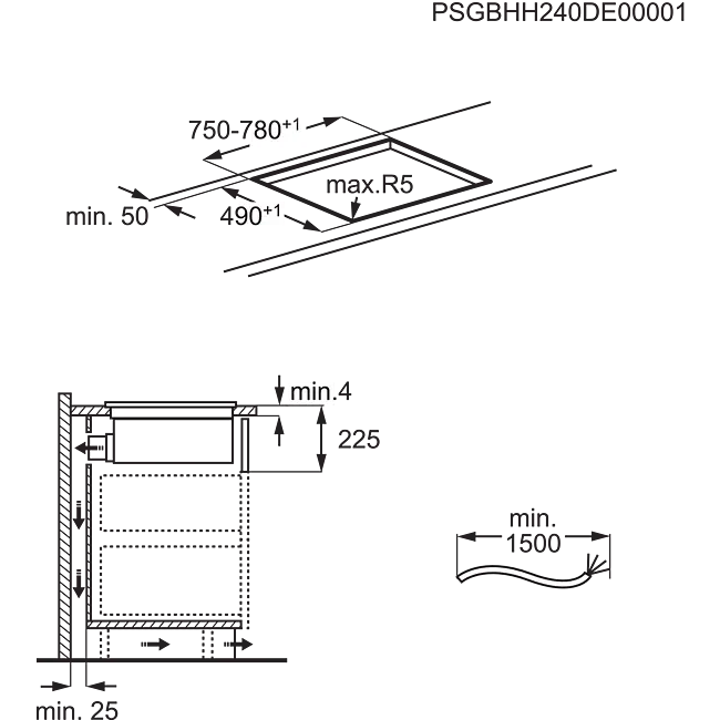 AEG kookplaat inbouw PE7000S80 afbeelding 4