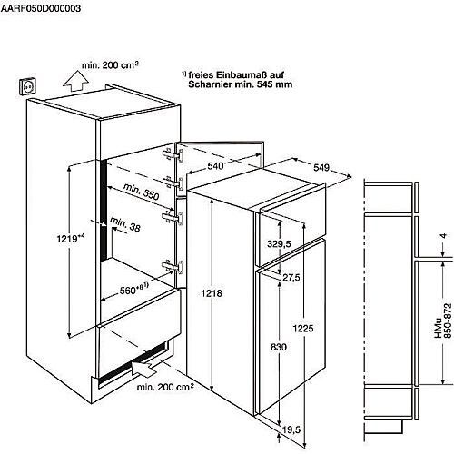 AEG SDB412E1AS inbouw koelkast afbeelding 5
