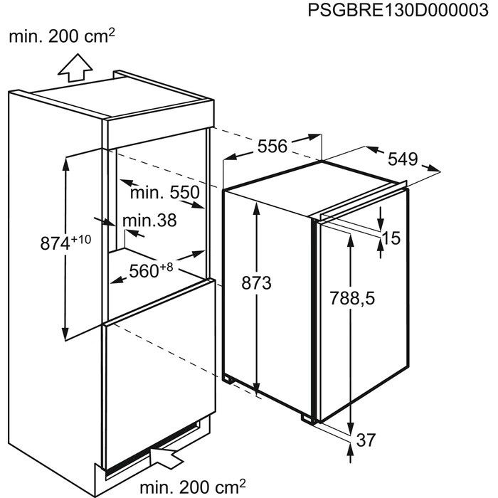 AEG koelkast inbouw SKB888E1AC afbeelding 4