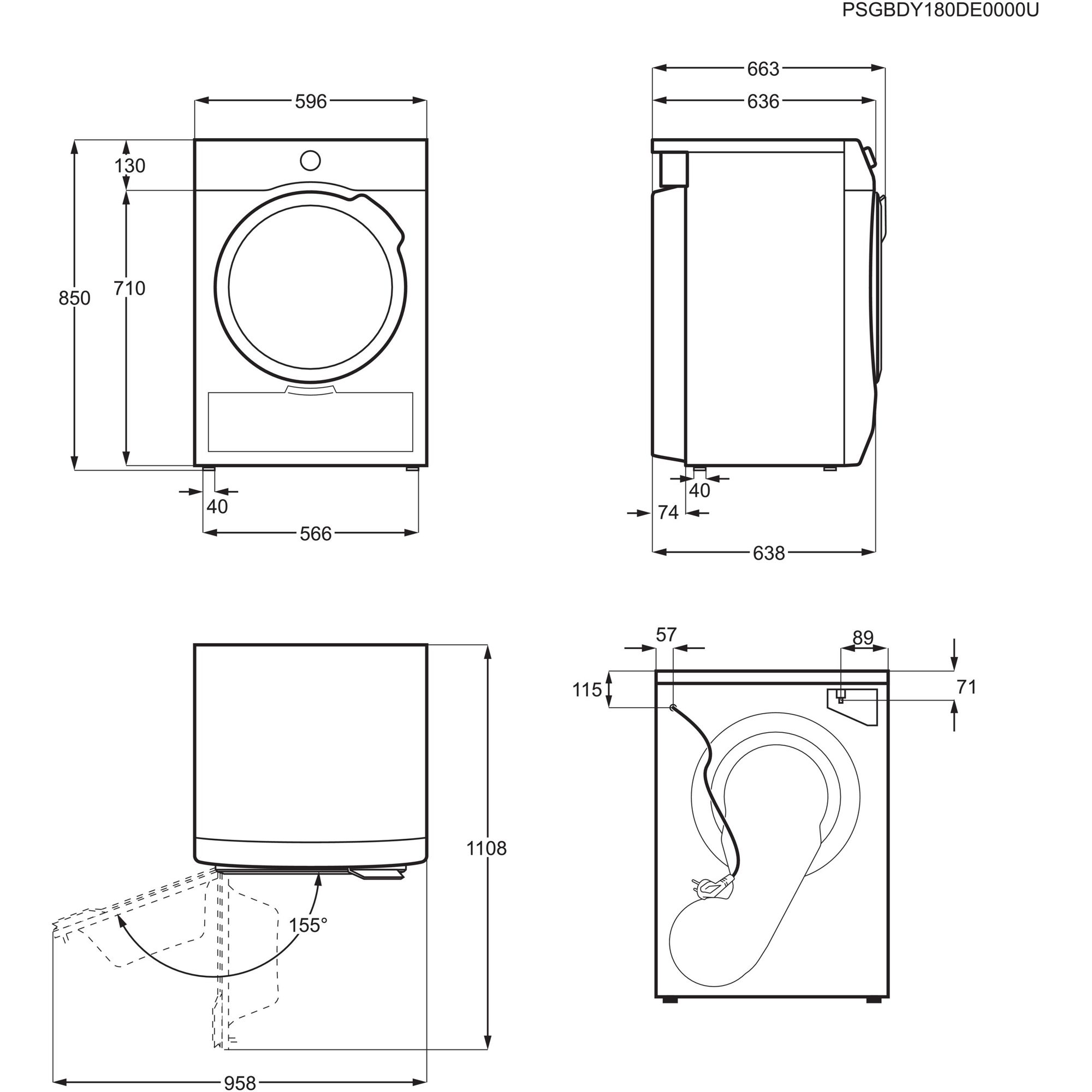 AEG wasdroger  TR718L0Z afbeelding 4