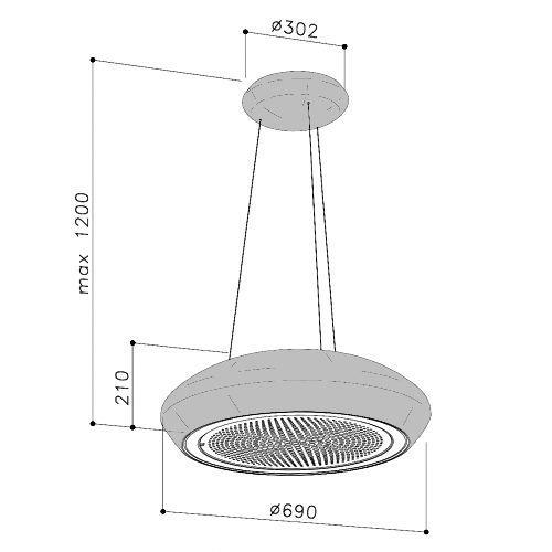 Airo design afzuigkap CI2600S afbeelding 3
