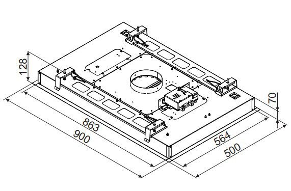 Airo design afzuigkap CP3090 W afbeelding 3