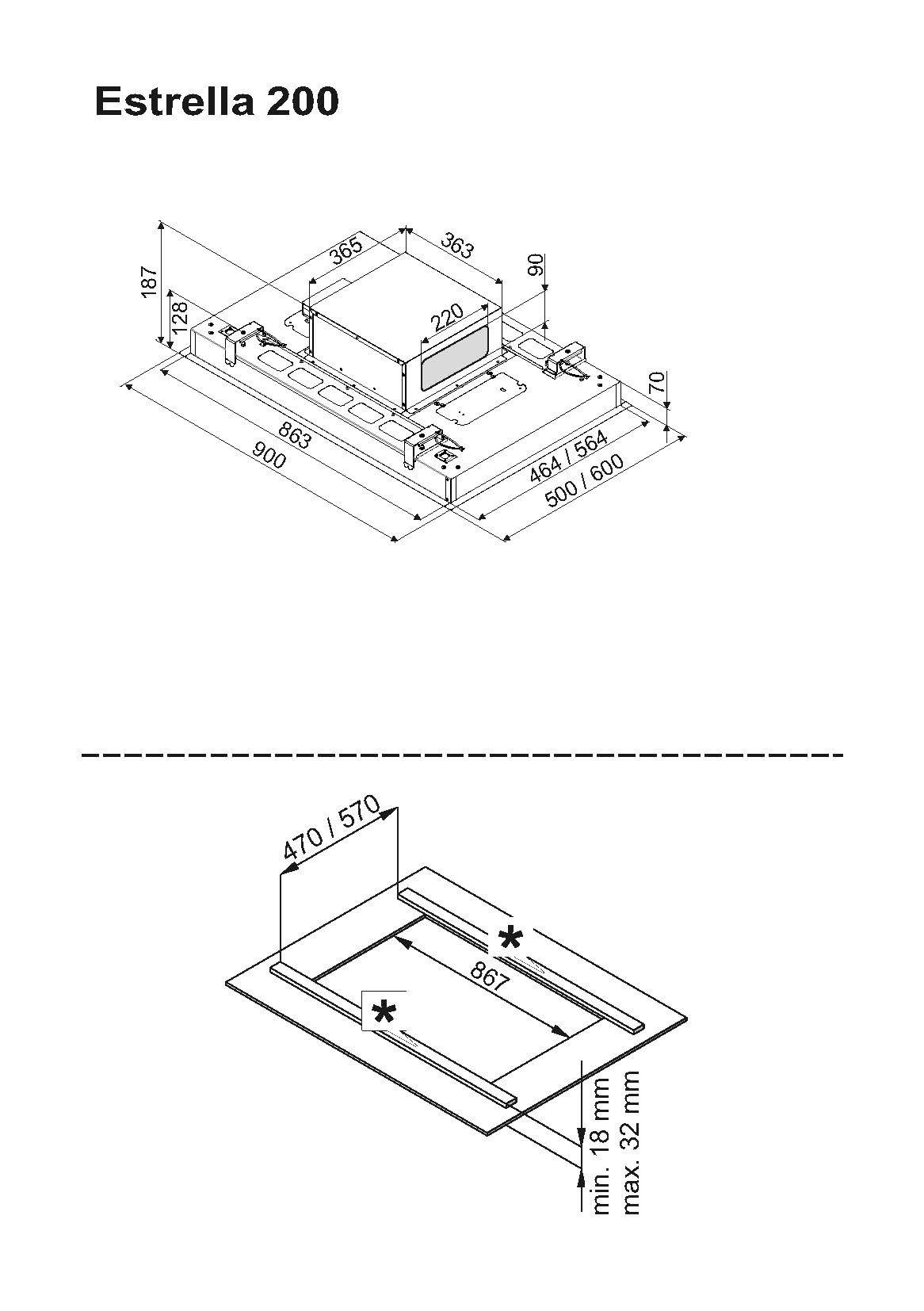 Airo design afzuigkap CP8850-200 D2W afbeelding 3