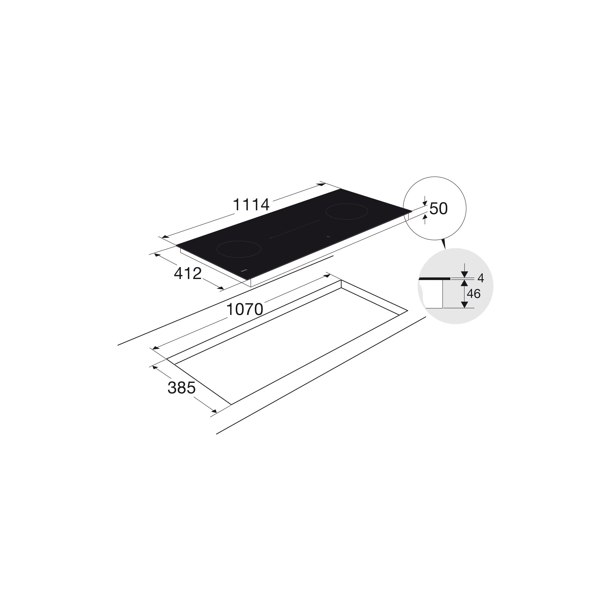 Atag kookplaat inbouw HI21472SV afbeelding 4