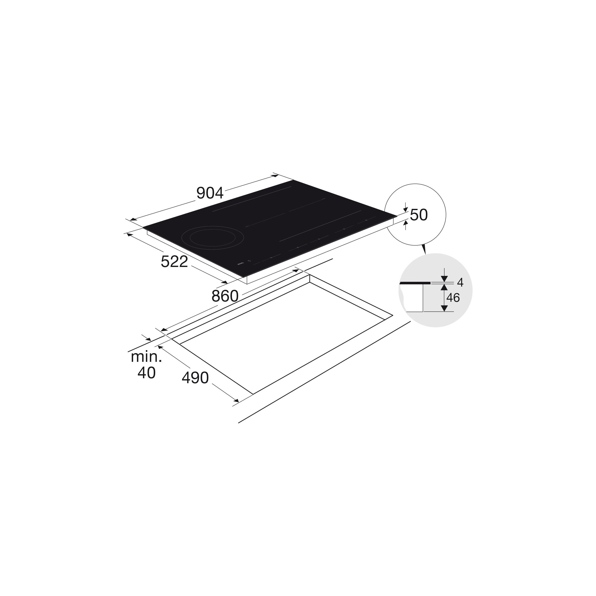 Atag kookplaat inbouw HI29571SVL afbeelding 4