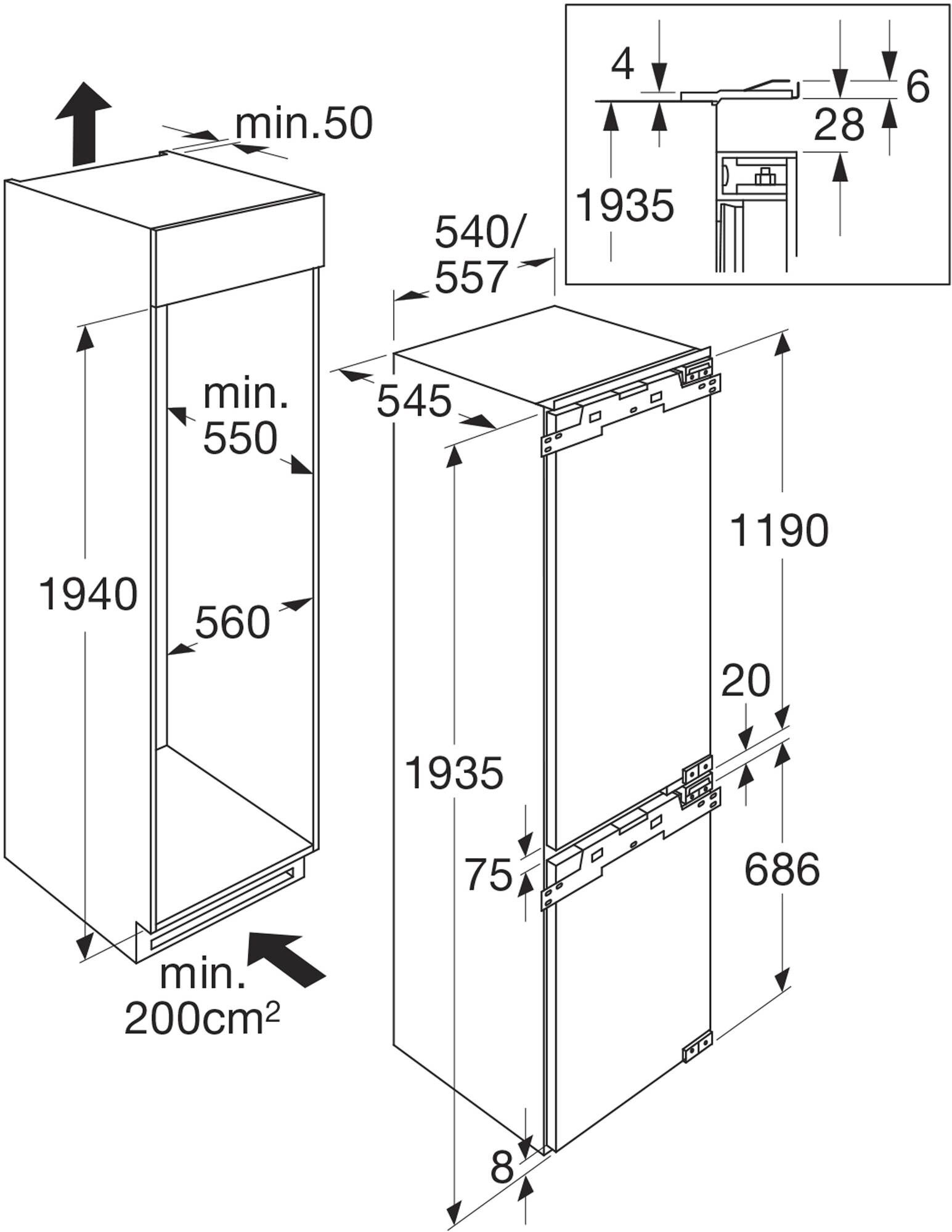 Atag KD63194D inbouw koelkast afbeelding 5