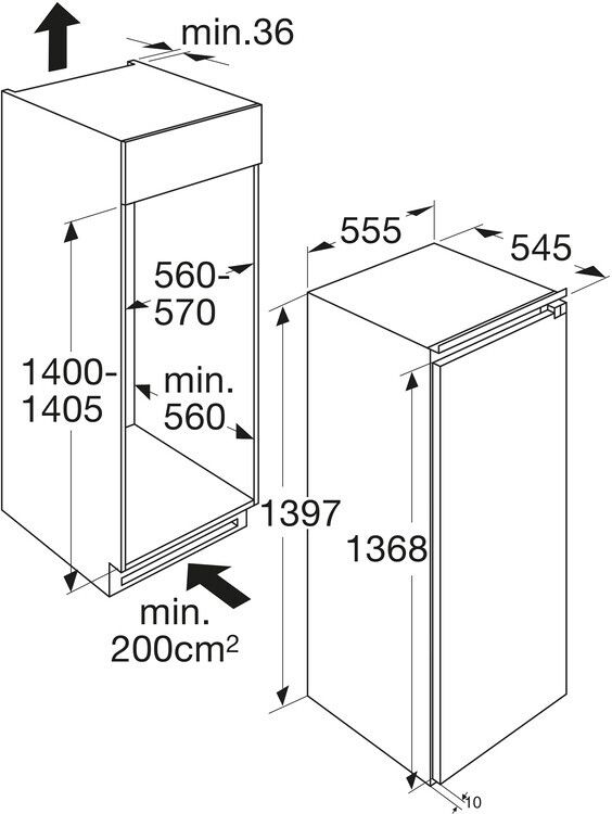 Atag KD85140AF inbouw koelkast afbeelding 5