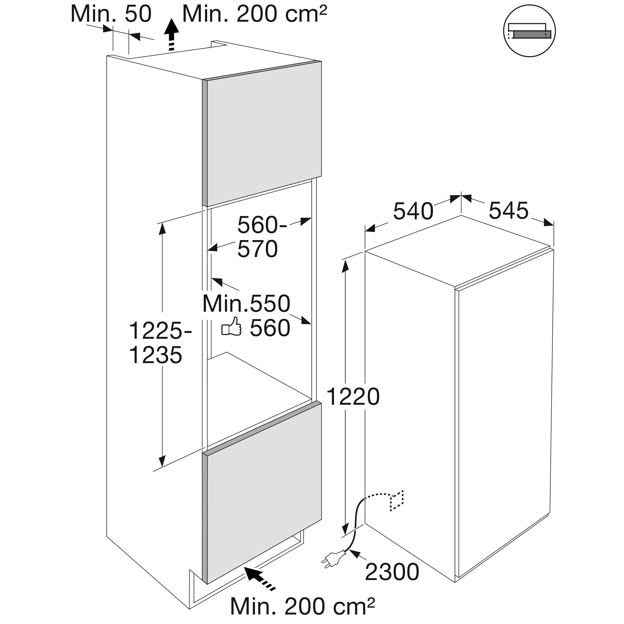 Atag KS37122A inbouw koelkast afbeelding 5