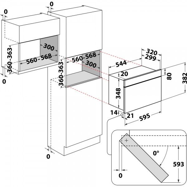 Bauknecht magnetron inbouw EMNK5 2238 ES afbeelding 4