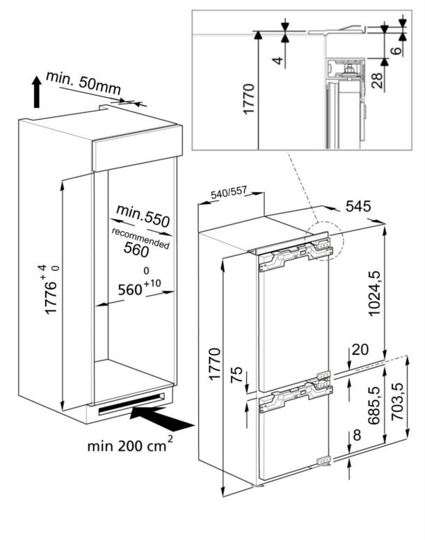 KGIE2184A++ Bauknecht afbeelding 2