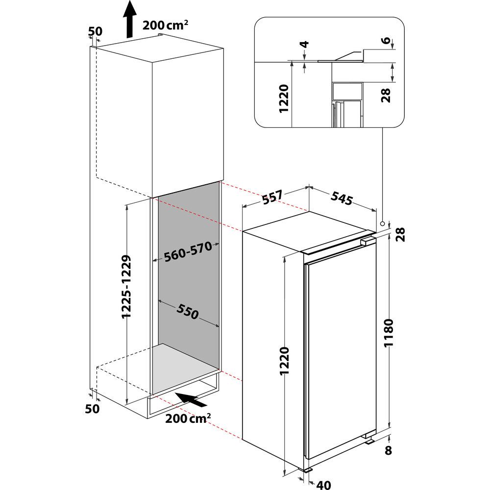 Bauknecht koelkast KSI12VF2 afbeelding 3