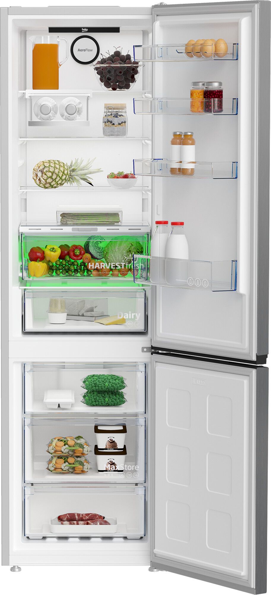 Beko B5RCNE406HXB vrijstaand koelkast afbeelding 5