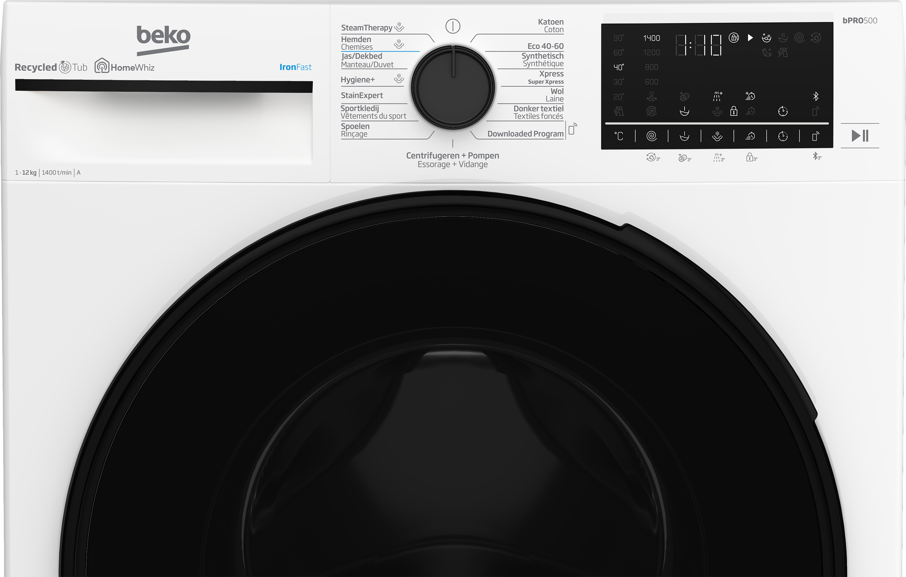 Beko wasmachine B5WT512410W afbeelding 3