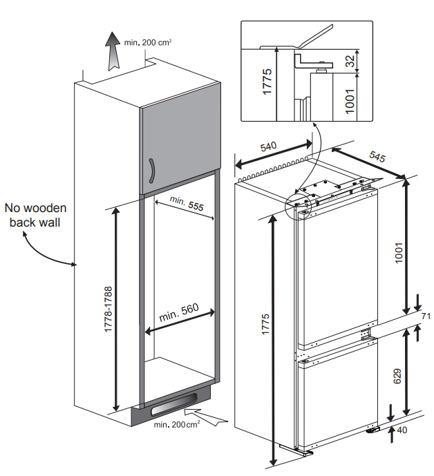 BCSA283E4SN Beko afbeelding 2