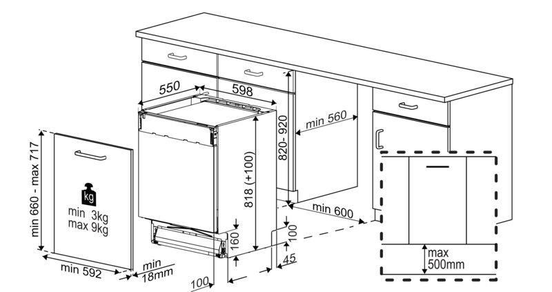 BEKO BDIN38643C inbouw vaatwasser afbeelding 5