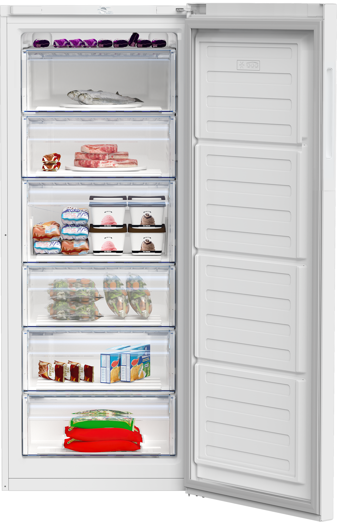 Beko vriezer vrijstaand RFSA240M41WN afbeelding 4