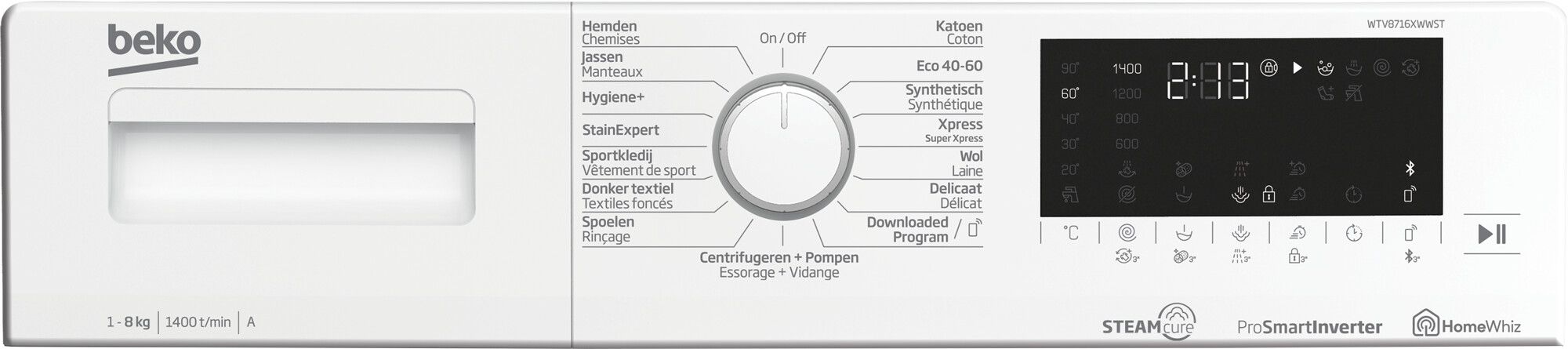 Beko wasmachine  WTV8716XWWST afbeelding 4