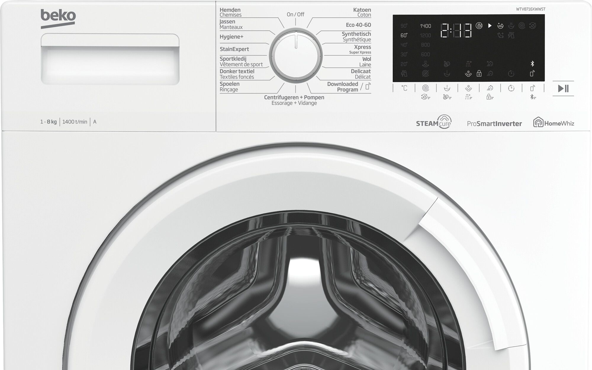 Beko wasmachine WTV8716XWWST afbeelding 3