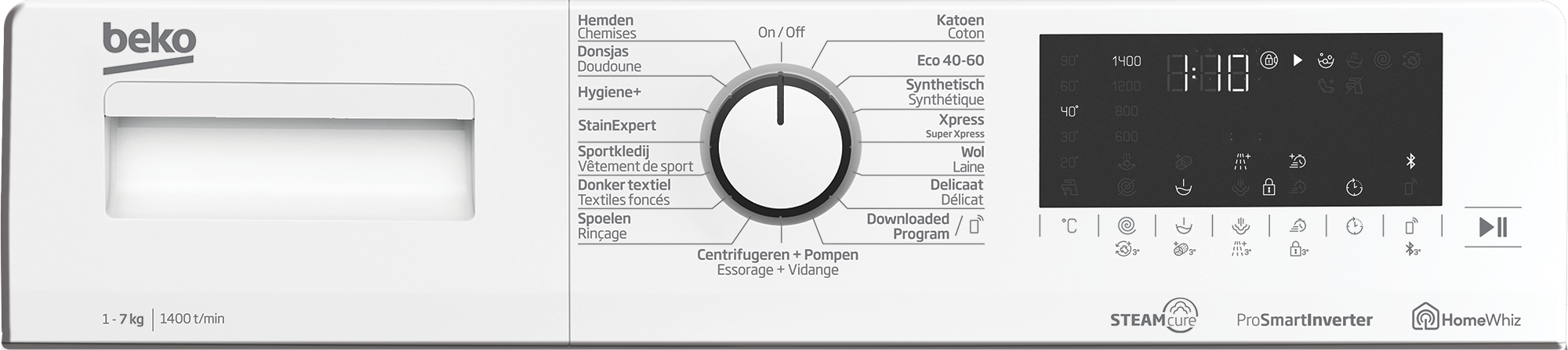 Beko wasmachine WUV75420W afbeelding 3