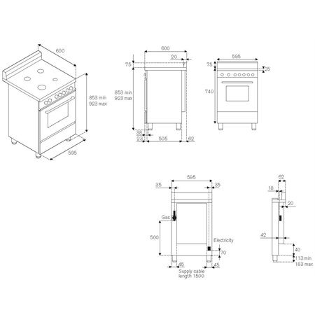 AM64C61CX Bertazzoni afbeelding 2