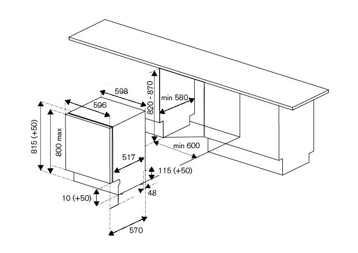 DW6083PRTS Bertazzoni afbeelding 2