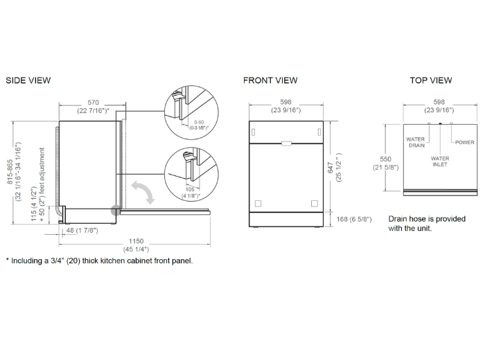 DW60S3ICPDV Bertazzoni afbeelding 2