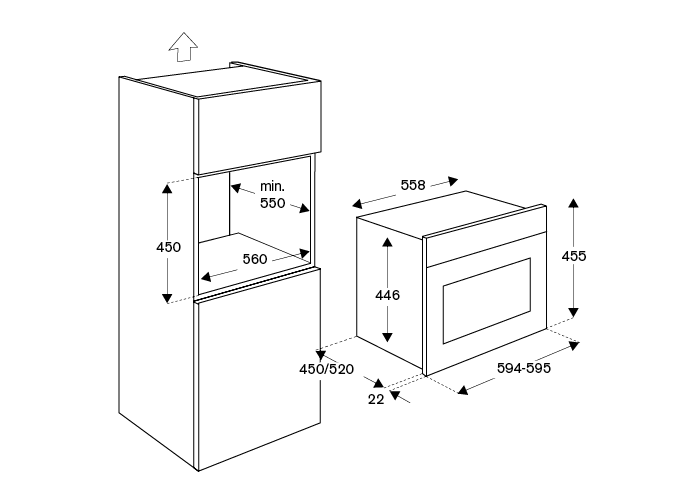 Bertazzoni FMOD4077MTG3 inbouw magnetron afbeelding 5