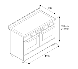 HER125I2EAVT van Bertazzoni afbeelding 5