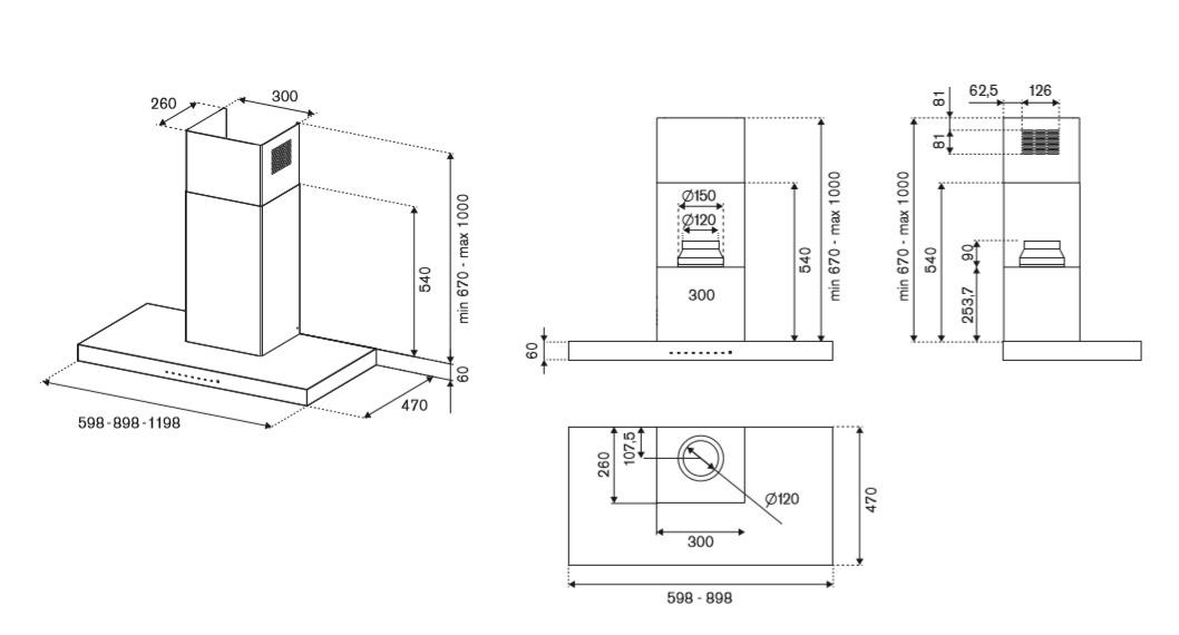 KT60MAS1XB Bertazzoni afbeelding 2
