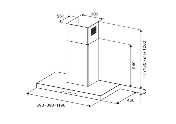 Bertazzoni afzuigkap KT90P1AXT afbeelding 3