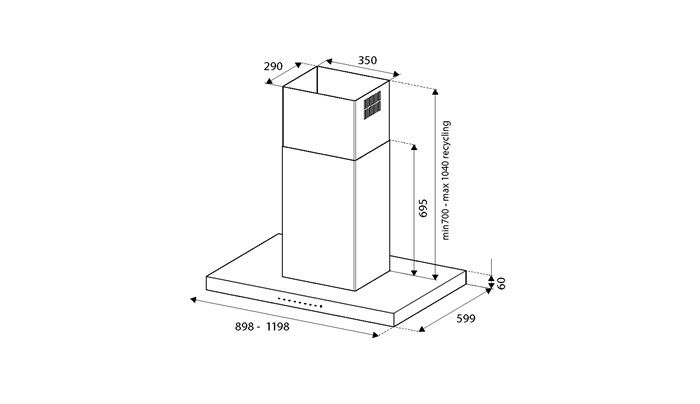 KTI90P1AXT Bertazzoni afbeelding 2