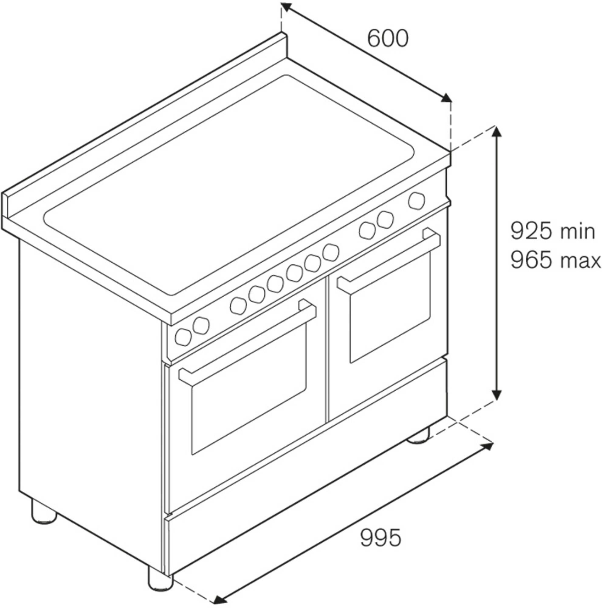 Bertazzoni MAS105I2EXT  fornuis afbeelding 5