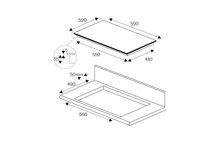 P604I1B26NV BERTAZZONI afbeelding 2