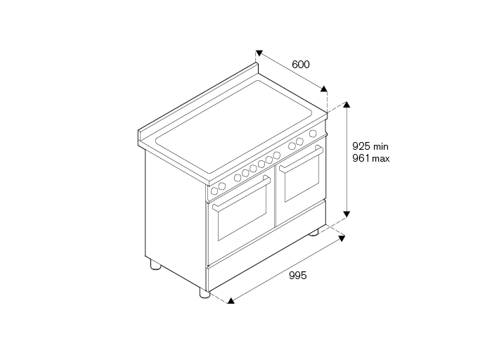 Bertazzoni fornuis PRO105I2EART2 afbeelding 3