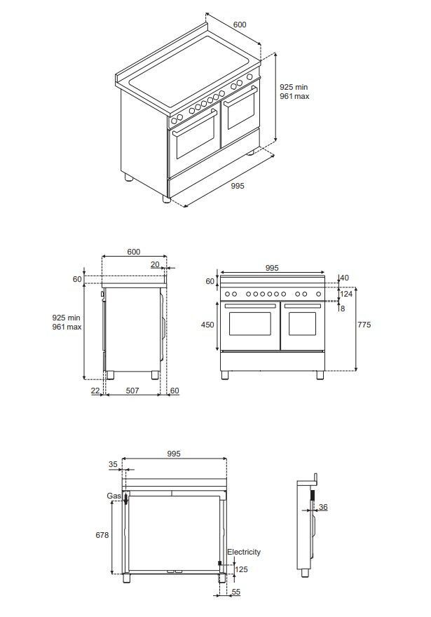 PRO106L2EGIT2 Bertazzoni afbeelding 2