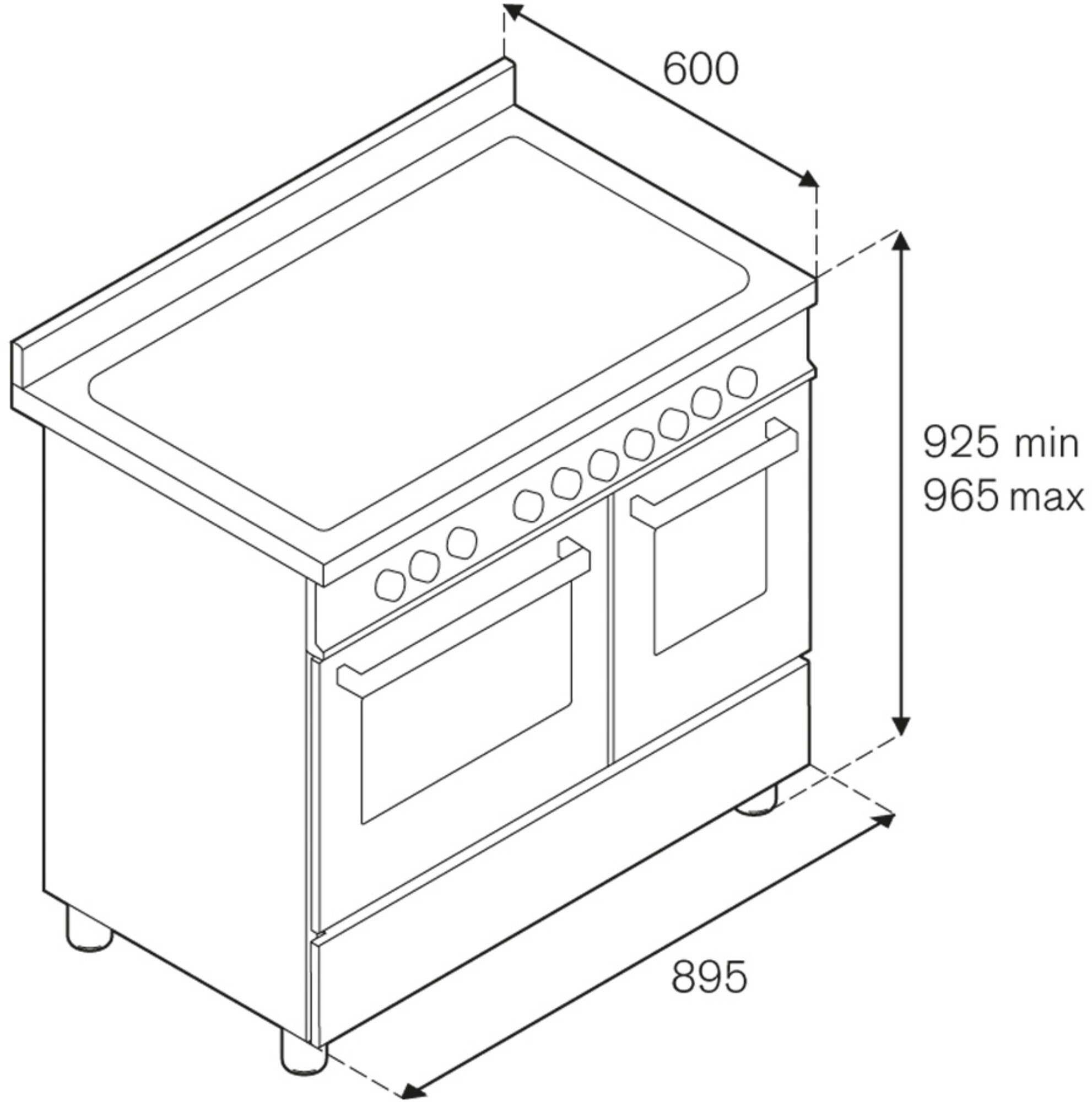 Bertazzoni PRO95I2EXT  fornuis afbeelding 5