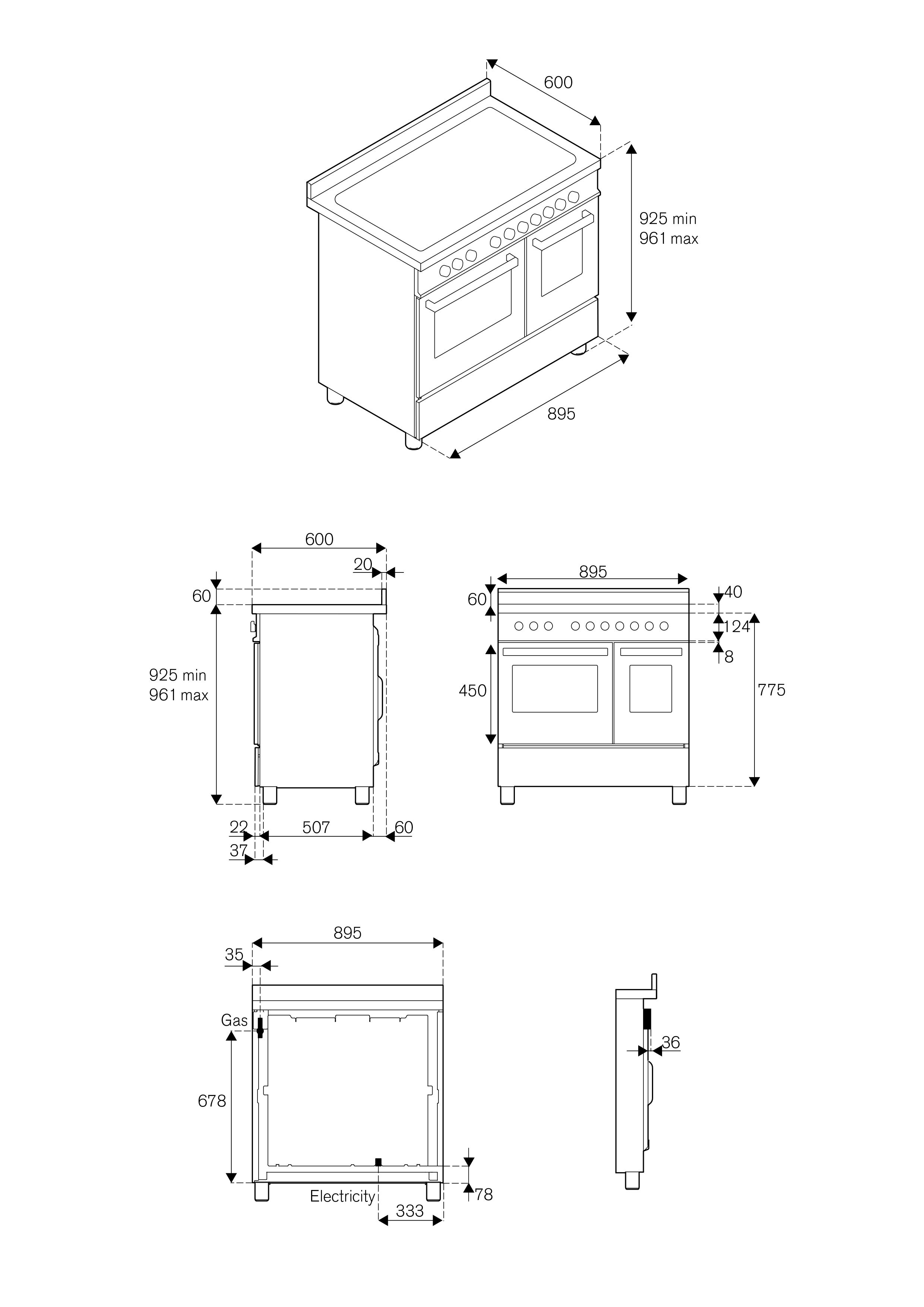 PRO96L2EART2 Bertazzoni afbeelding 2