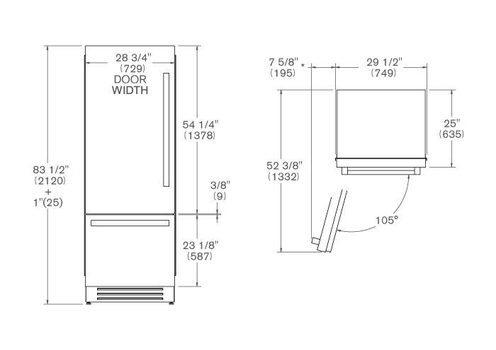REF755BBLXTT Bertazzoni afbeelding 2