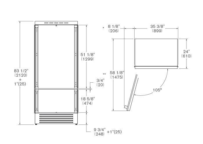 REF905BBLPTT Bertazzoni afbeelding 2